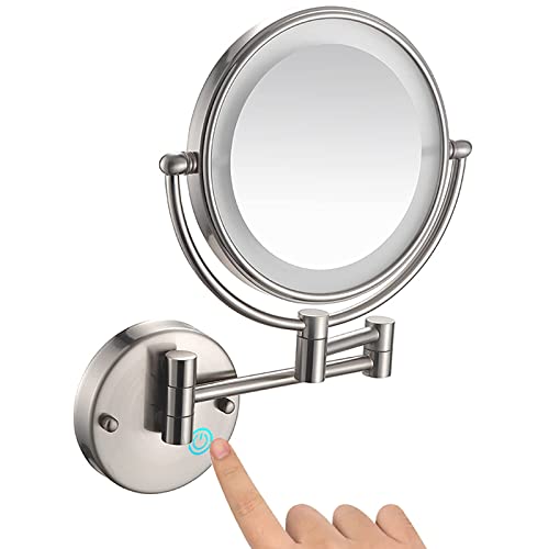 Miroir principal de salle de bain extensible à double face de 8 pouces - 2