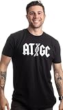 Ann Arbor T-shirt Co. ATGC | Funny Chemistry Chemist Biology Science Teacher for Men Women DNA T-Shirt-(Adult,XL) Black
