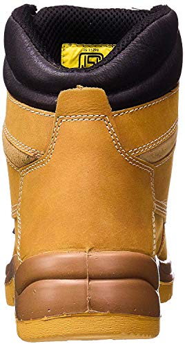 Allen Cooper Tan Shock Absorbing Nitrile Rubber Sole with DIP PU Midsole 300°C Heat Resistant Composite Toe Safety Boot, 9