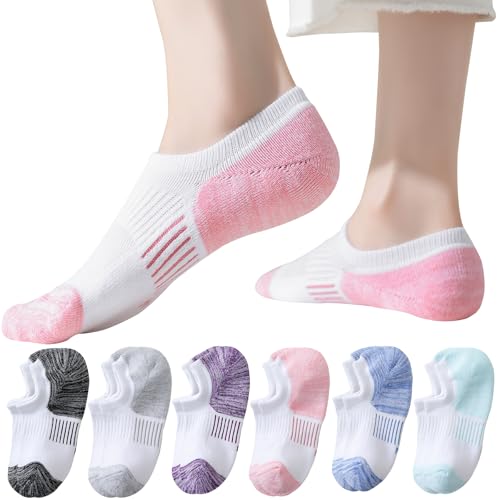 Ankle Invisible Running Socks Non Slip, Women Shoe Size 5-8