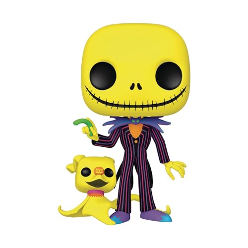 Funko Pop! Jumbo: The Nightmare Before Christmas - Jack And Zero (Blacklight), Multicolor, 10 Inches, 63965