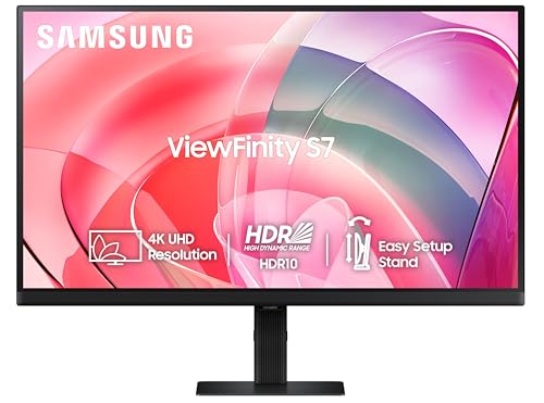 Image of Samsung 32-Inch(80cm) UHD 4K ViewFinity S7 Monitor, 60 Hz, 1.07 Billion Colors, HDR10, Easy Setup, Multiple Ports, Eye Care Technology (LS32D700EAWXXL, Black)