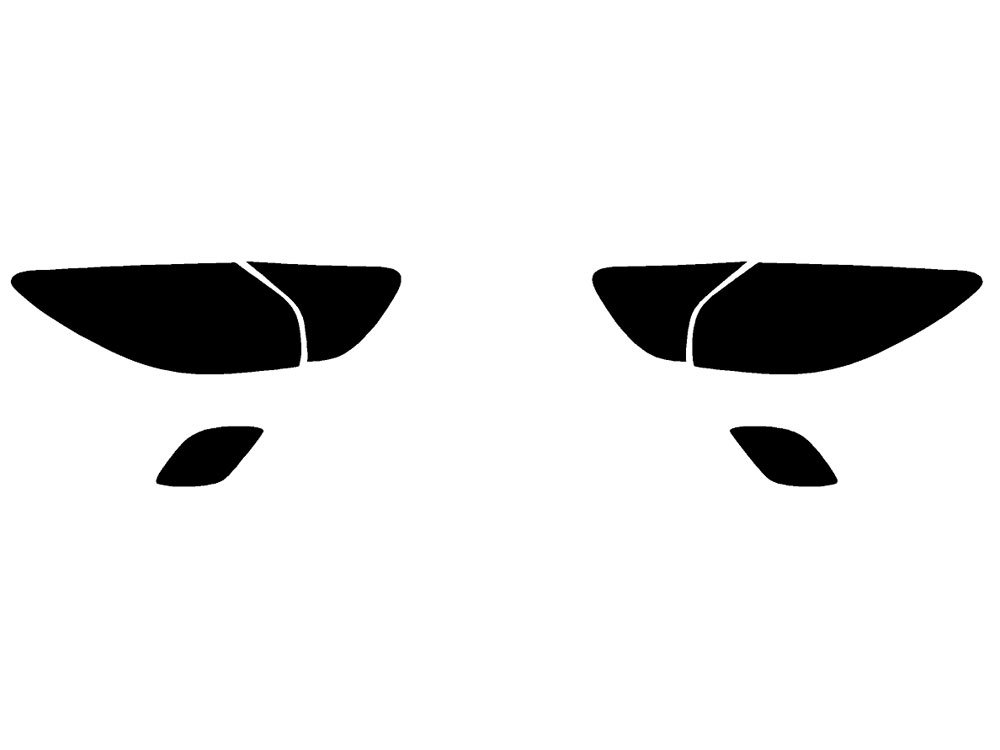 Rvinyl Tail Light Pre Cut Film Tint Cover Kit in Blackout Smoke Compatible with Mazda CX-5 2013-2016 - Adhesive Backs