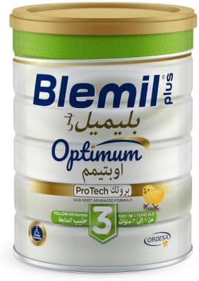Blemil Optimum ProTech 3 Toddler Growing-Up Milk Powder 1-3 Years | Advanced Nutrition with HMO, MFGM & Osteopontin & Supports Immunity, Brain & Eyesight Development | 800g
