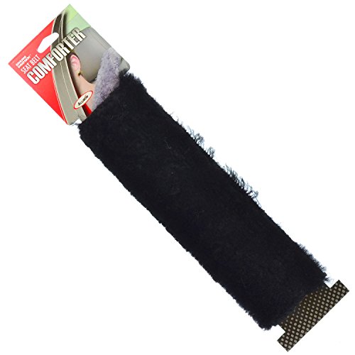 Allison 54-1294 Genuine Sheepskin Seat Belt Comforter, Black #TOP2