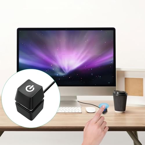 HENGBIRD PC Power Button, Przełącznik zasilania do komputerów stacjonarnych, komputerów desktop, Zewnętrzny przycisk startu zdalnego uruchomienia płyty głównej PC, Przełącznik włączania/wyłączania