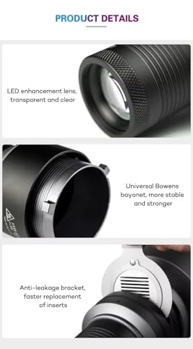 Bowens Spotlight pour projeter des motifs nets sans changer vos LED Aputure et Godox - 6