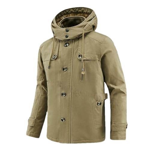 Veste de ski homme longue et parka d'hiver chaude en polaire épaisse