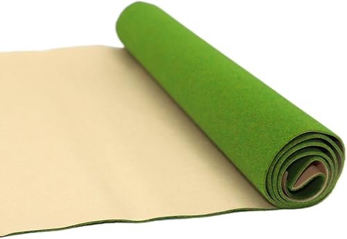 Miniatura 8 de CWBPING Tapete de césped de paisaje de 16.1 x 39.3 pulgadas para modelo, tren, papel, paisaje, diseño, accesorios de diorama de césped (no adhesivo)