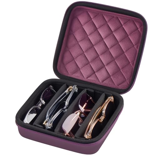 Image of ProCase Hard Shell Travel Sunglasses Organizer, Portable Multiple Glasses Case for Travelling