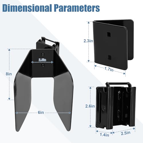 Image of Saranna E-Track Wheel Chock for E-Track /X-Track System |E Track Motorcycle Wheel chocks for Dirt Bikes|E-Track Accessories for Enclosed Trailer 2 Pack