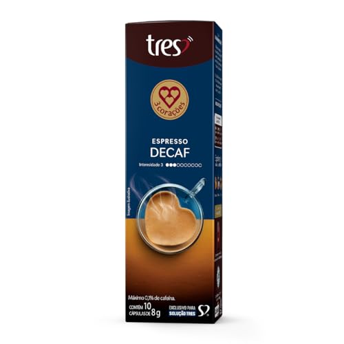 3 Corações Cápsula Café Descafeinado TRES - 10 unidades