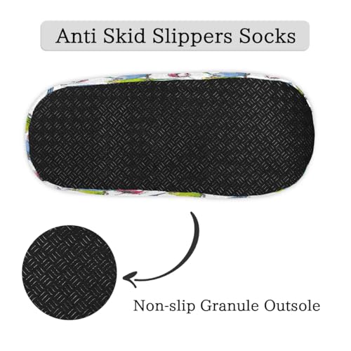 Tropical Bird Parrot House Slippers for Women Men Winter Warm Cozy Fuzzy Shoes Soft Non Slip Indoor Outdoor Slippers for Home Bedroom Kitchen, M4