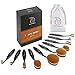 Produktbild Make Up Pinsel,Start Makers 10 Stück Premium Oval Make up Pinsel Set Professionelle Foundation Concealer Verblender Pinsel Flüssiges Pulver Creme Kosmetik Pinsel für Gesicht und Augen