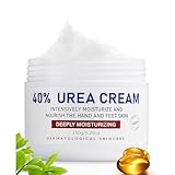 Urea Creme 40% Mit Hyaluronsäure Und Teebaumöl, Fußcreme Für Trockene Und Rissige Haut, Intensivpflege Für Fersen, Ellenbogen, Hände Und Knie, 150ml
