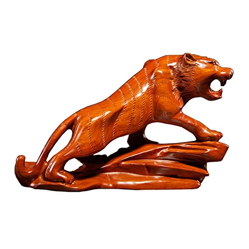 Tigre en bois sculpté : décoration zen et équilibre Feng Shui pour intérieur