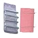 Artkingdome Detachable Portable Makeup Bag, PU Leather Foldable Cosmetic Storage Travel Organizer Bags for Accessories Shampoo Open Flat Toiletry Bag 4-in-1 Pink