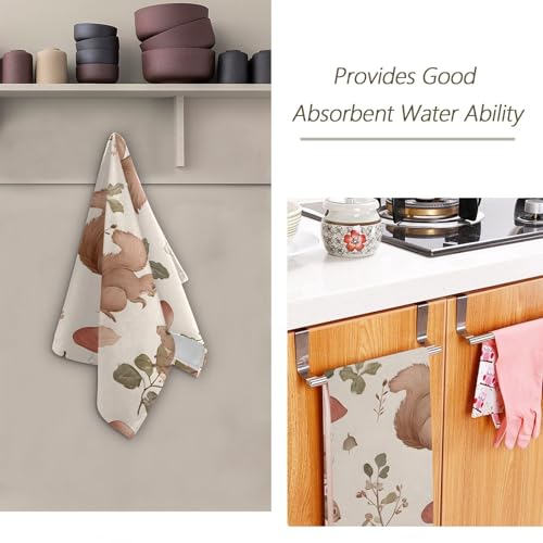 Toallas de algodón decorativas de alta suavidad, pack de 2 toallas absorbentes de diseño 8