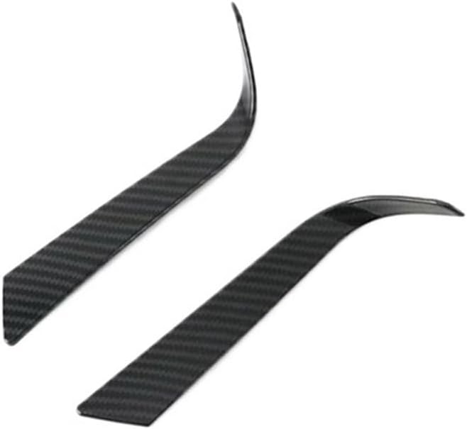 ABS Chrome Rear Tail Bumper Fog Light Lamp Eyelid Eyebrow Decoration Strips Cover Trim Compatible For Ford Escape/Kuga 2020-2025(Carbon Fiber Look)