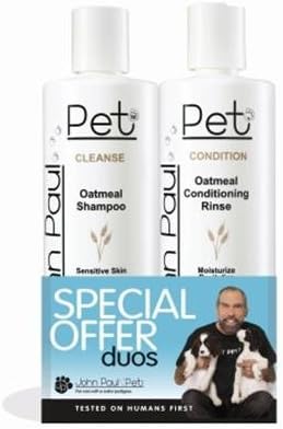 John Paul Pet Oatmeal Grooming Set, 2-Pack