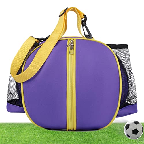 fengshan Sac à Dos de Volley-Ball, Sac à Dos de Transport de Football de Basket-Ball en Maille Ronde Portable, Sac de Sport pour Basket-Ball, Football et Volley-Ball Cover