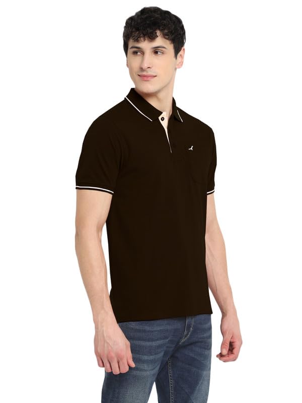 Image of AMERICAN CREW Polo Collar T-Shirt for Men with Pocket