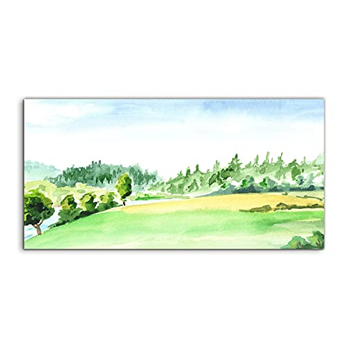 Tableau sur verre 140x70 River pour raviver un mur blanc et vide