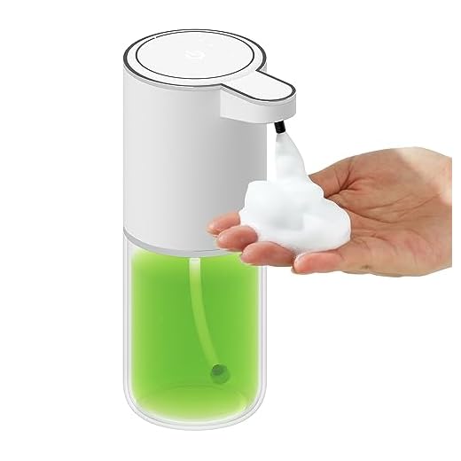 Automatic Soap Dispenser, Foaming Hand Sanitizer Touchless 380ml/13oz, Rechargeable Hand Free Foam Liquid Soap Dispenser for Bathroom or Kitchen