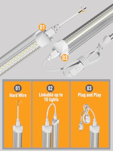 Image of OnlyLux LED Shop Light, 25W 3750LM 6000K Super Bright(6 Pack)