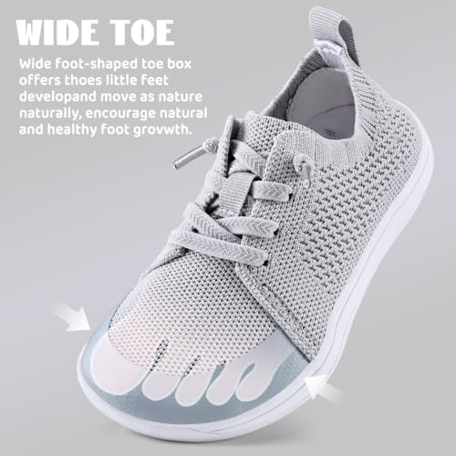 Image of WateLves Toddler Little Kids Wide Barefoot Shoes Boys Girls Minimalist Sneakers Lightweight Breathable Walking Shoes | Naturally Splay | Flexible Fit
