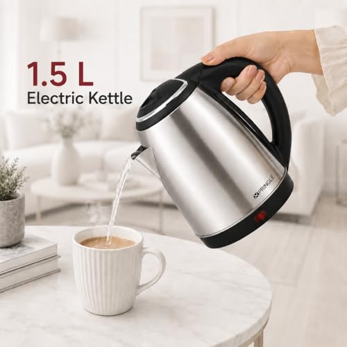 Image of Pringle Cordless Electric Kettle | Superfast Boiling | 1.5 Litres | EK-600 Dlx *Hero, Multicolour