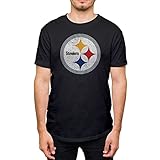 Hybrid Sports NFL - Pittsburgh Steelers - Distressed Team Logo - Men's and Women's Short Sleeve T-Shirt - Size Large