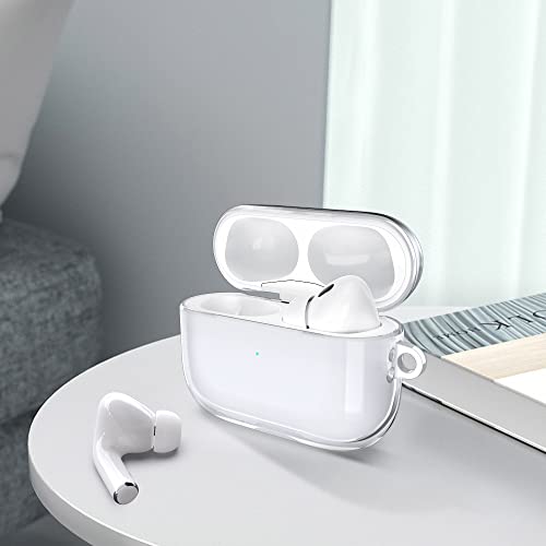Ulak Clear For Airpods Pro 2Nd/1St Generation Case 2022/2019, Soft Tpu Airpods Pro 2 Clear Cover Shock-Absorbing Transparent Protective Case W/Keychain For Apple Airpods Pro Case [Front Led Visible] #TOP6