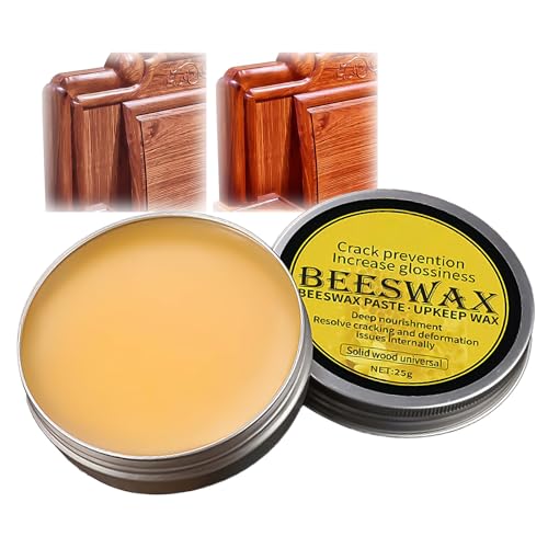 Beeswax Polish for Wood - Furniture Polish & Protector Wood Conditioner for All Types & Colors Enhances & Protects Any Wooden Surface 25g