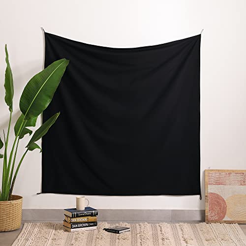 Popular Handicrafts Black Sublimation Printing Wall Hanging Decorative Tapestry for Bedroom, Living Room, Dorm, College - 55x55 Inch (140cm x 140cm)