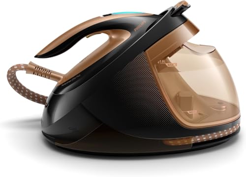 Philips PerfectCare Elite Plus Centro de Planchado - Golpe de Vapor de Hasta 600g, Depósito de Agua Extraíble de 1,8L, Tecnología OptimalTEMP (GC9682/80)