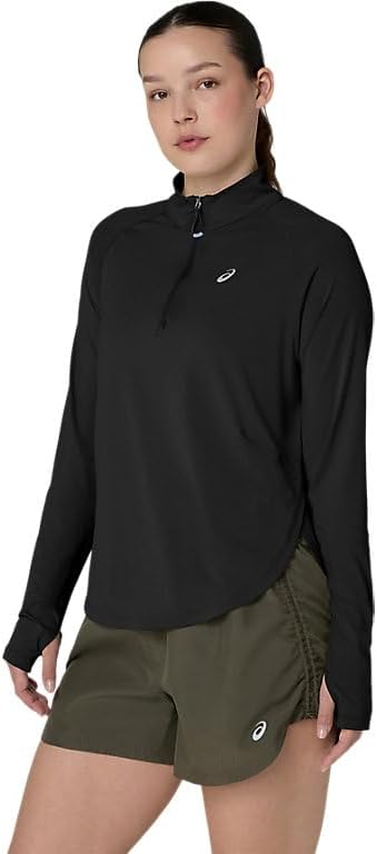 ASICS Women's NAGINO Run 1/4 Zip Long Sleeve TOP Running Apparel