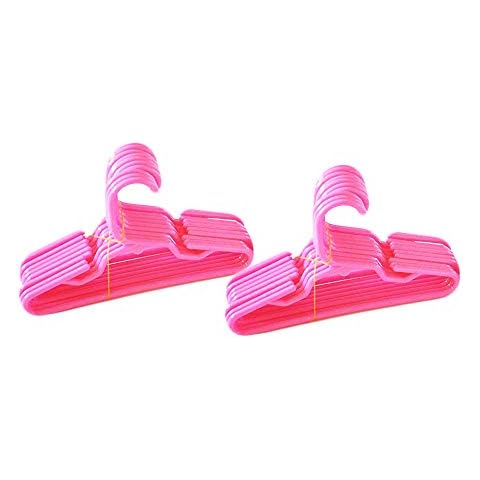 MyBrittany's 24 Pink Hangers Compatible with 18 Inch Girl Doll Clothes- 18 Inch Doll Clothes Hangers Cover