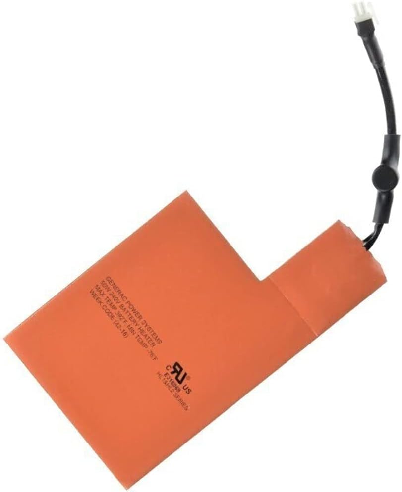 7101 Battery Heater Pad for 9kW - 22kW Air Cooled Standby Generators, Orange