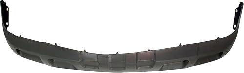 Miniatura 5 de Deflector de aire de cenefa inferior delantera con agujeros de gancho de remolque, gris texturizado sin agujeros de luz antiniebla, compatible con