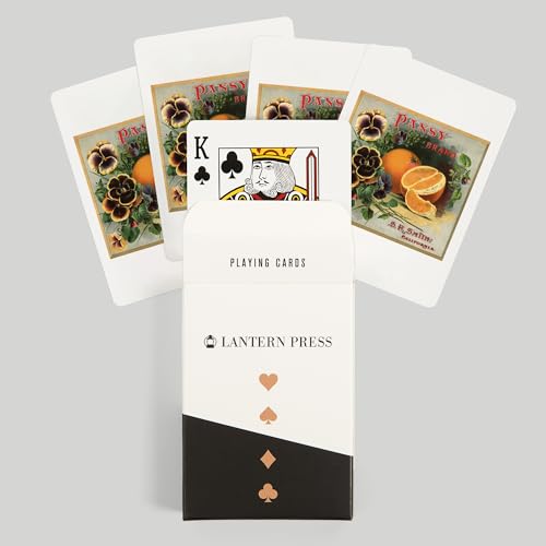 Lantern Press Pansy Brand Naipes Póker 52 Cartas miniatura 6