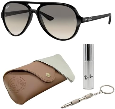 小物 Ray-Ban Ray-Ban RB4125 CATS 5000 Classic Pilot Sunglasses With Eyewear Kit