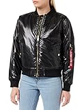 rame rosa ALPHA INDUSTRIES MA- 1 OS Metallic Wmn Giacca, Black, M Donna