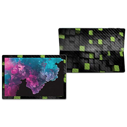Image of MIGHTY SKINS MightySkins Carbon Fiber Skin for Microsoft Surface Pro 6 - Cubes | Protective, Durable Textured Carbon Fiber Finish | Easy to Apply, Remove, and Change Styles | Made in The USA