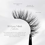 Lilly Lashes 3D Miami Faux Mink Strip Eyelashes, False Eyelashes Dramatic Look, Reusable False Lashes, Fake Lashes Pack, Lash Strips with Luxury Silk Like Fibers, No Lash Glue Included - Image 3