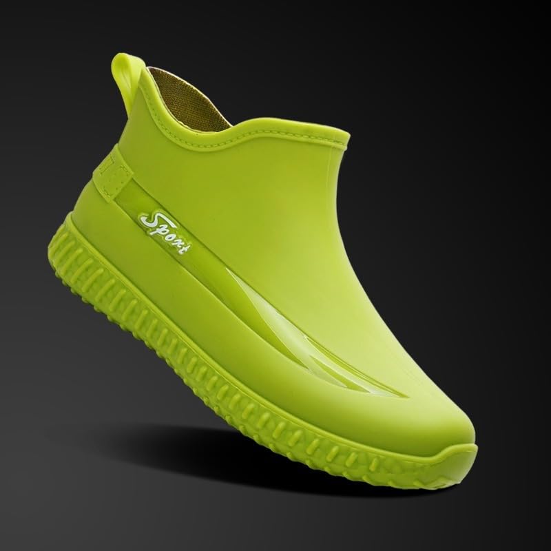 Men'S All-Season Rubber Rain Boots - Slip-On, Non-Slip, Waterproof,Rain Shoes for Men4