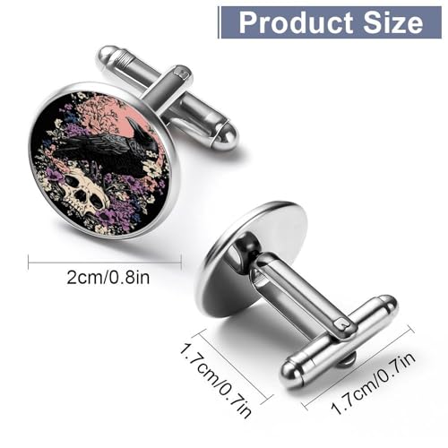 Mancuernillas redondas clásicas para hombre miniatura 3