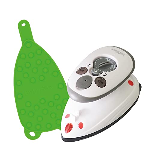 Phönix Reise-Dampfbügeleisen inkl. Reisebügeleisen-Ablage (Grün)