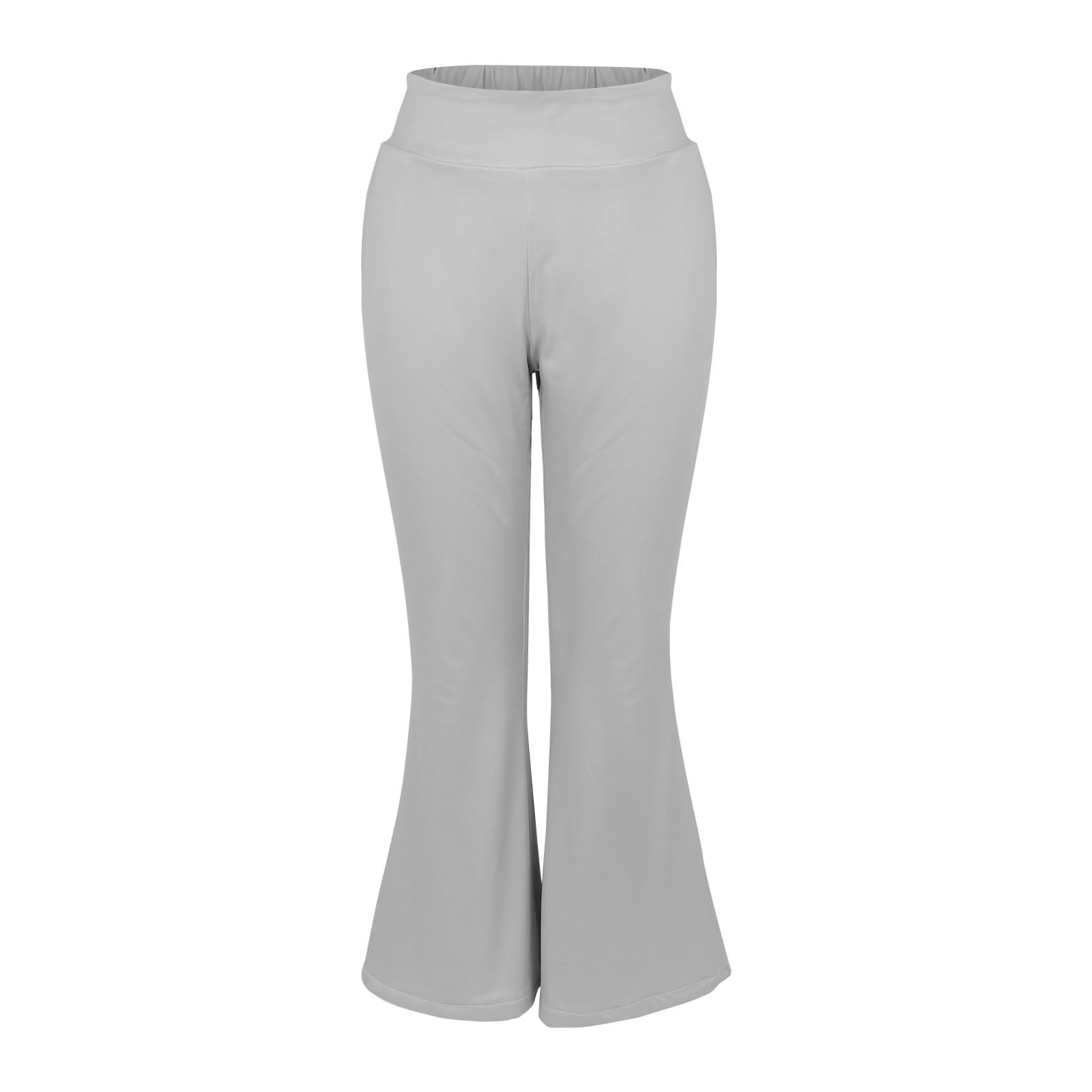 Pantaloni da yoga da donna, lunghi, svasati, a vita alta, foderati, caldi