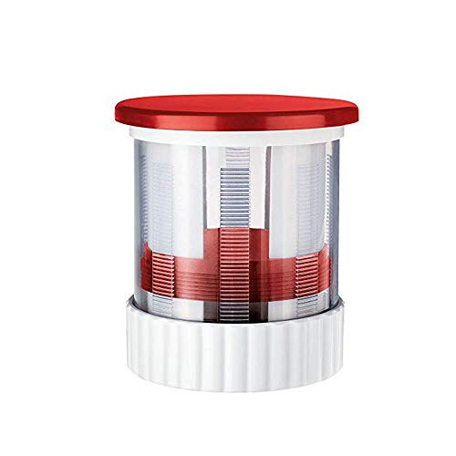 Pinmaoo Butter Mill Grater Shredded Spreads/Melts More Easily-Smooth Spreadable Bread Veggies Corn Cheese Slicer, Red+White